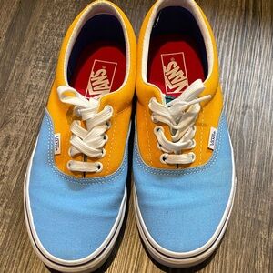 Vans Two-Tone Yellow and Blue Shoes